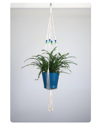 suspension pour plante en macramé